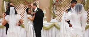 Three grooms, three brides and the joy of mass weddings