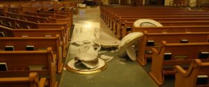 St. Andrew Church suffers major damage from Alaska earthquake